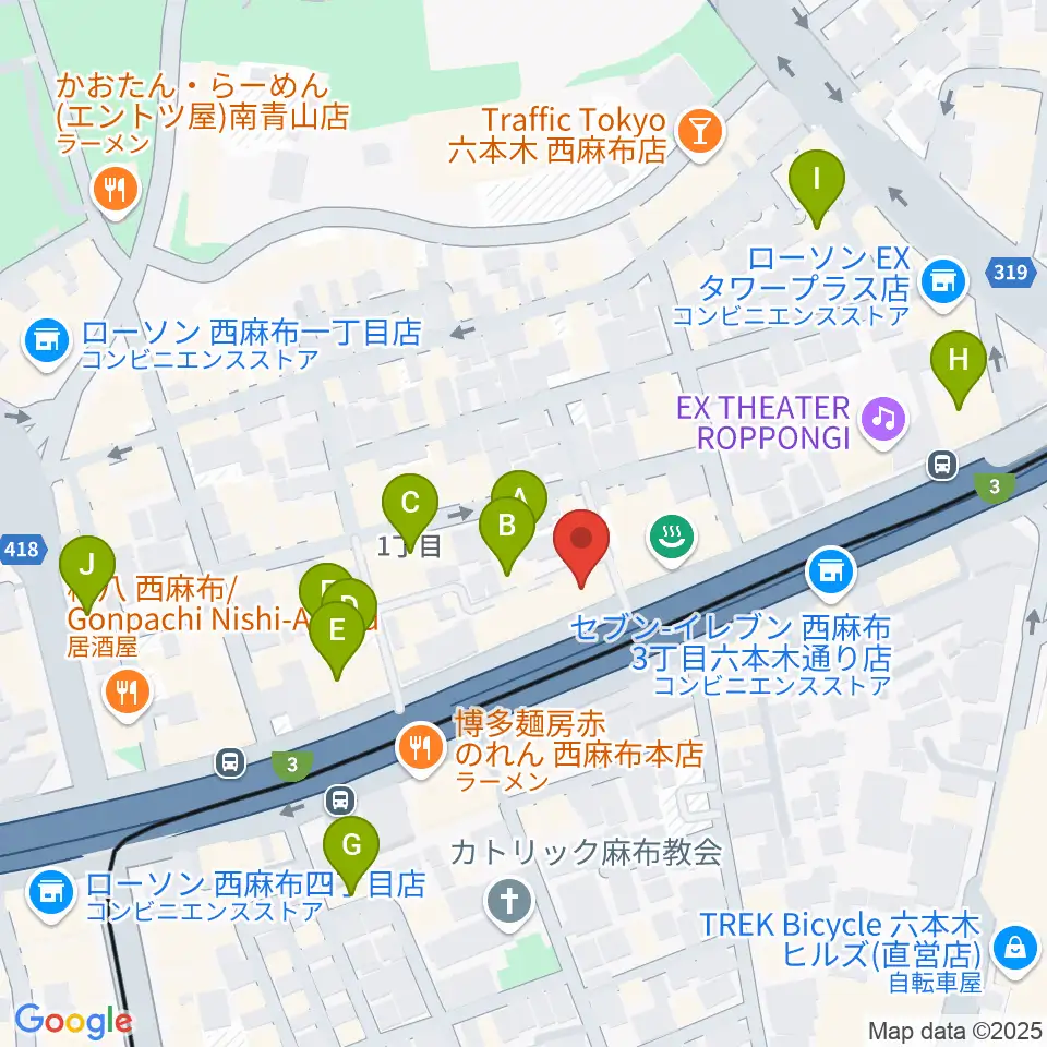 西麻布 新世界周辺のホテル一覧地図