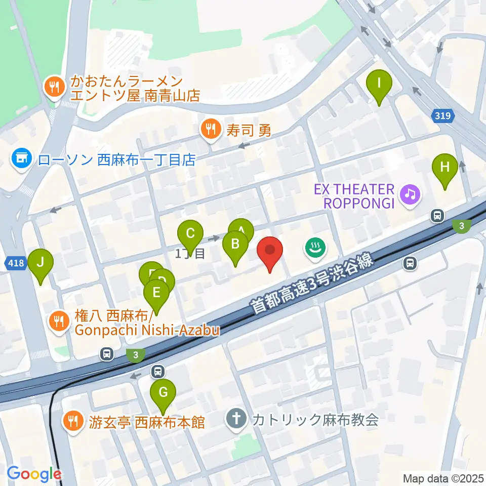 西麻布 新世界周辺のホテル一覧地図