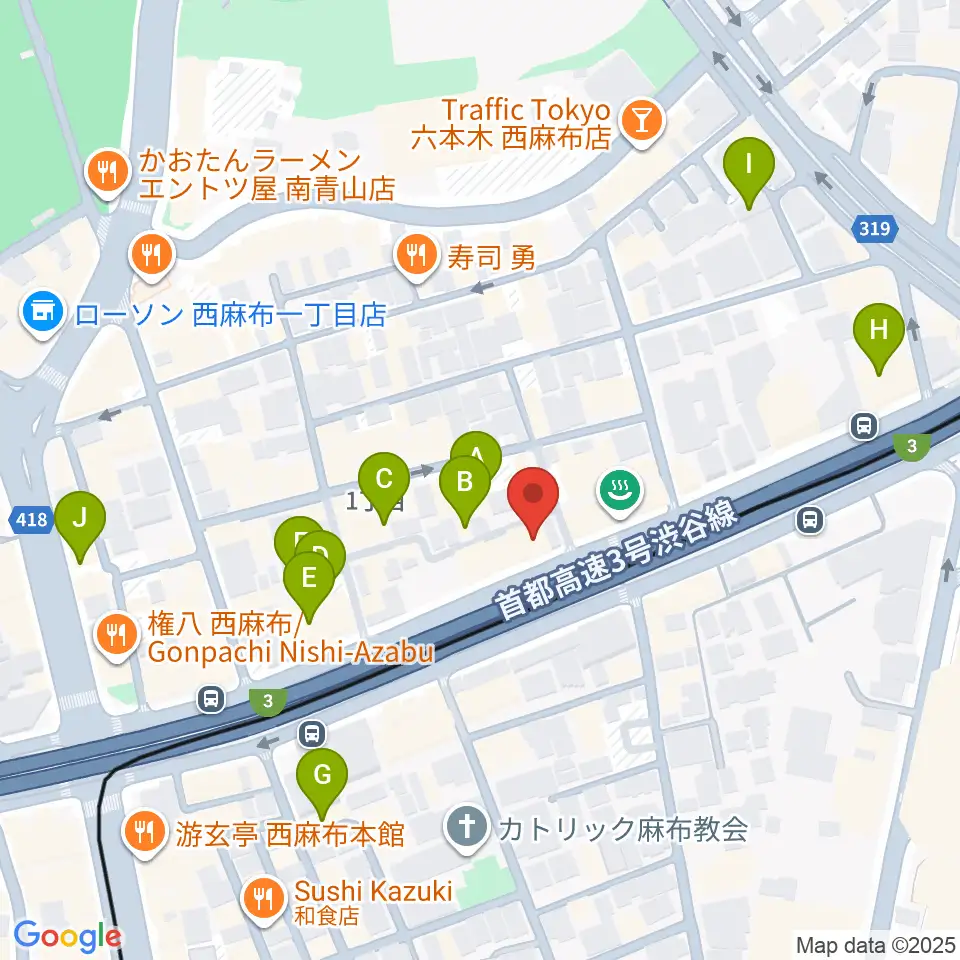 西麻布 新世界周辺のホテル一覧地図