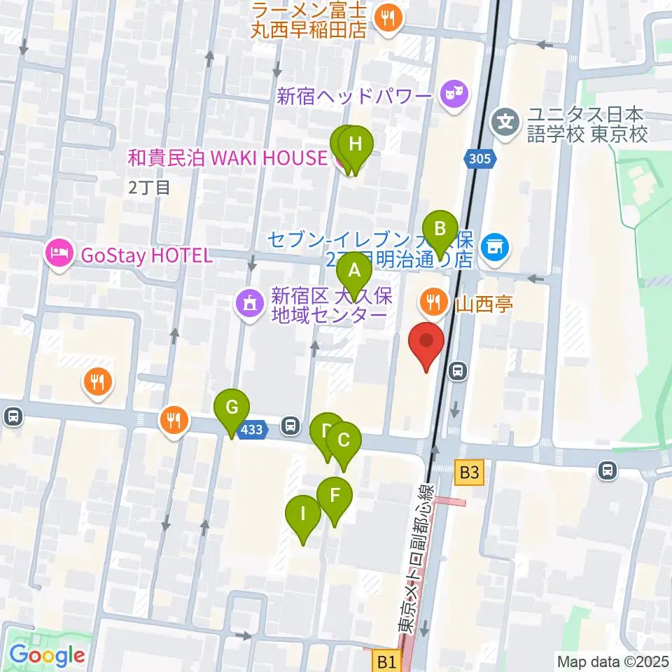 真昼の月・夜の太陽周辺のホテル一覧地図