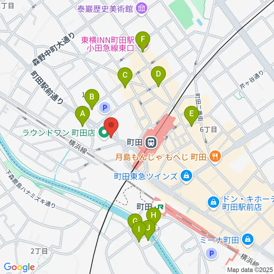 町田ニカズ周辺のホテル一覧地図