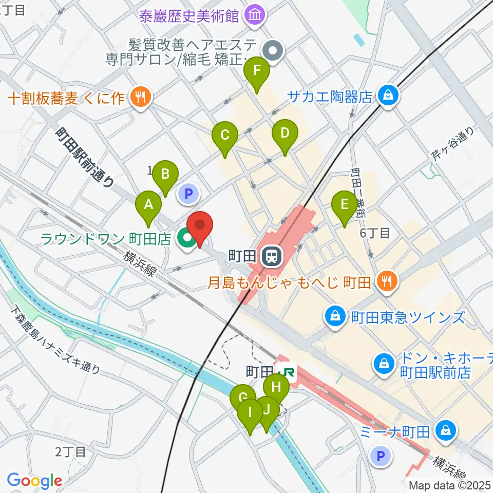 町田ニカズ周辺のホテル一覧地図