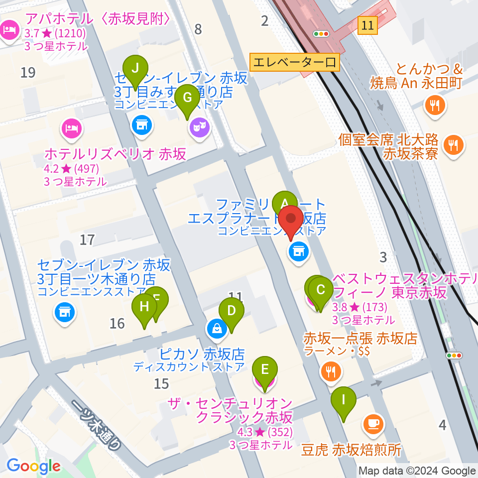 橋の下周辺のホテル一覧地図