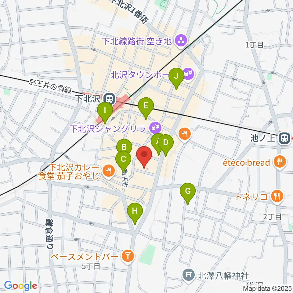 下北沢デイジーバー周辺のホテル一覧地図