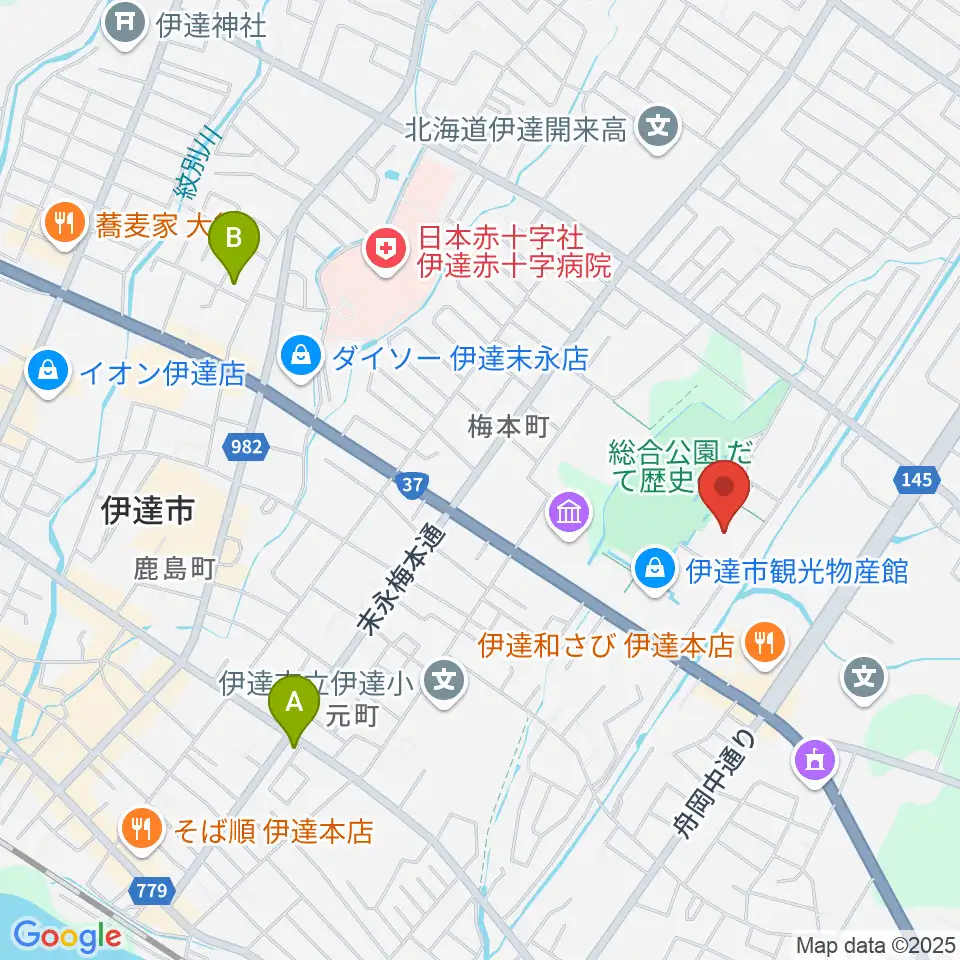 だて歴史の杜カルチャーセンター周辺のホテル一覧地図