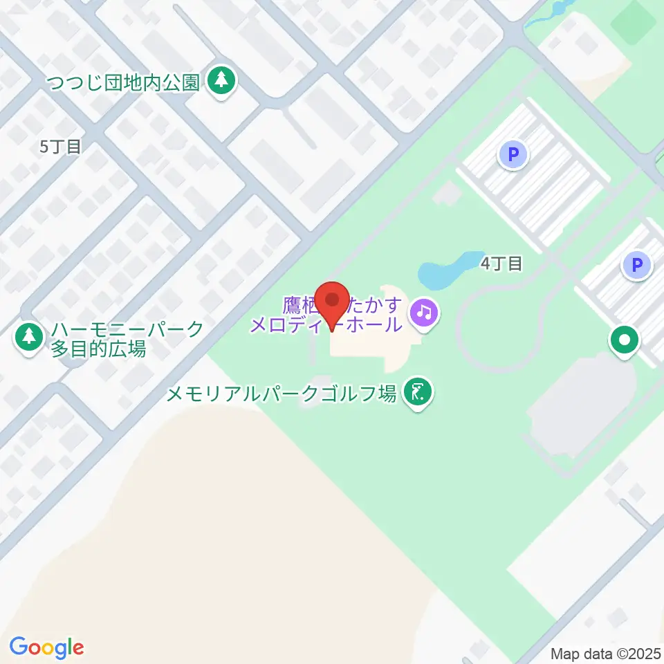 たかすメロディーホール周辺のホテル一覧地図