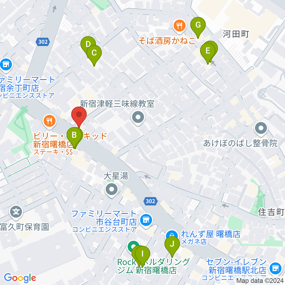 ミュージカルドッグスタジオ周辺のホテル一覧地図