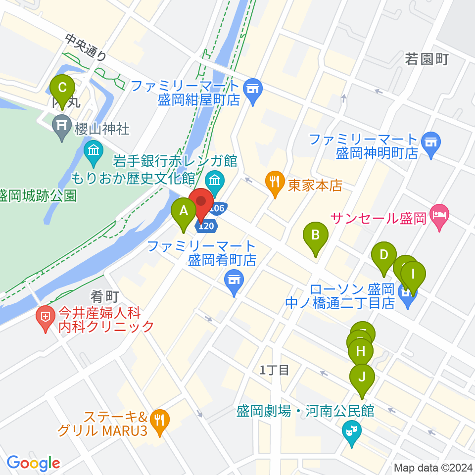 プラザおでって周辺のホテル一覧地図