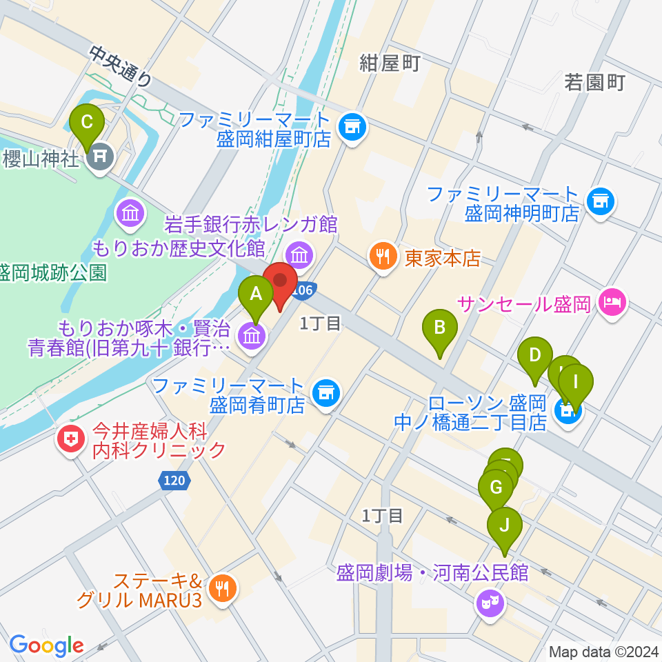 プラザおでって周辺のホテル一覧地図