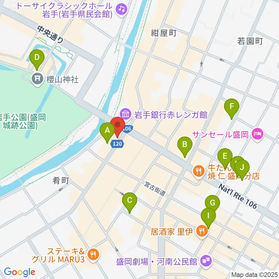 プラザおでって周辺のホテル一覧地図