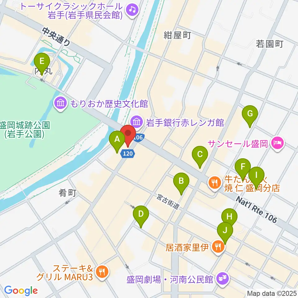プラザおでって周辺のホテル一覧地図