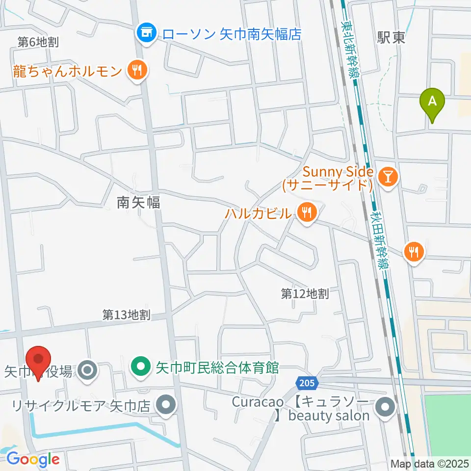 田園ホール 矢巾町文化会館周辺のホテル一覧地図