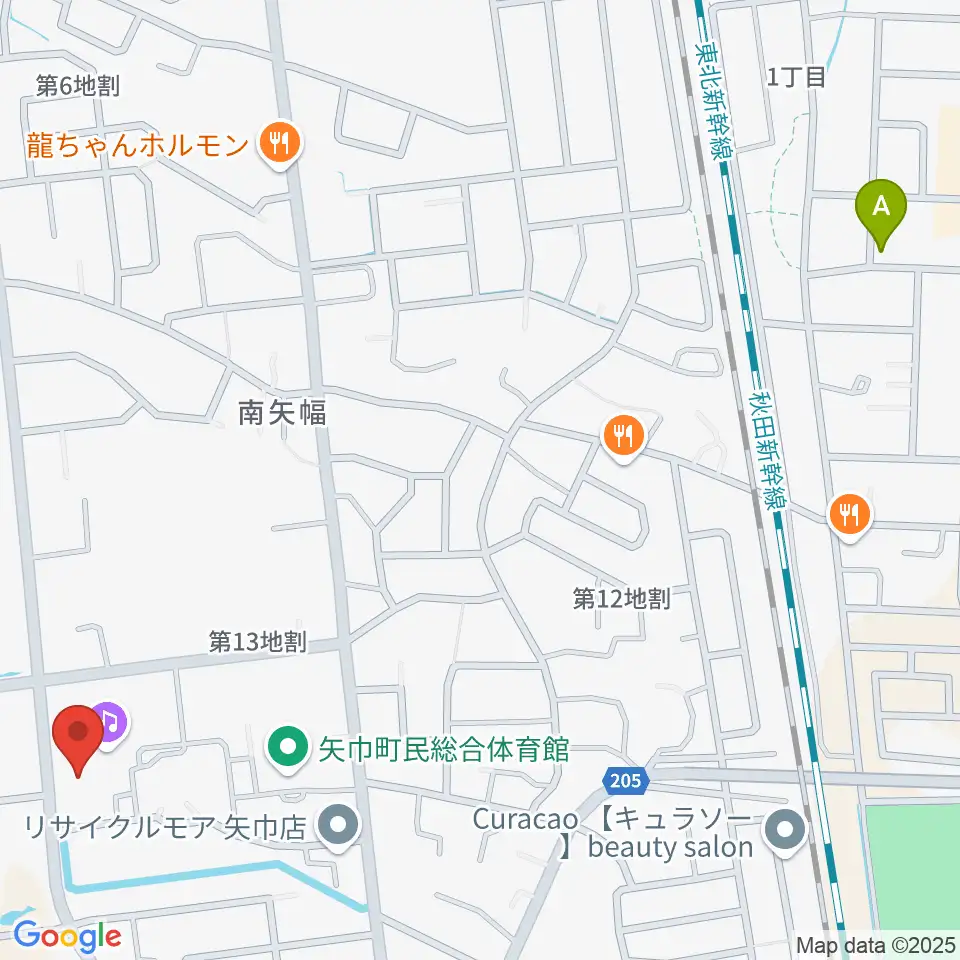田園ホール 矢巾町文化会館周辺のホテル一覧地図