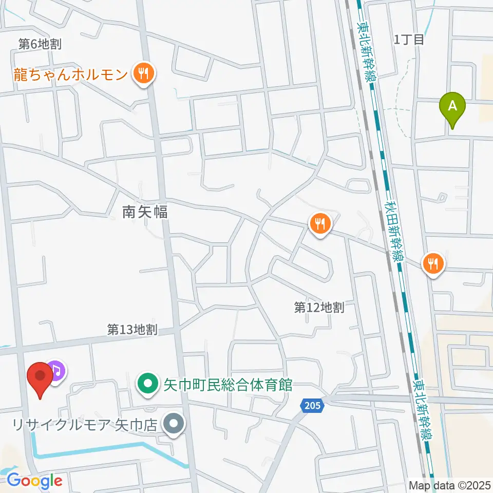 田園ホール 矢巾町文化会館周辺のホテル一覧地図