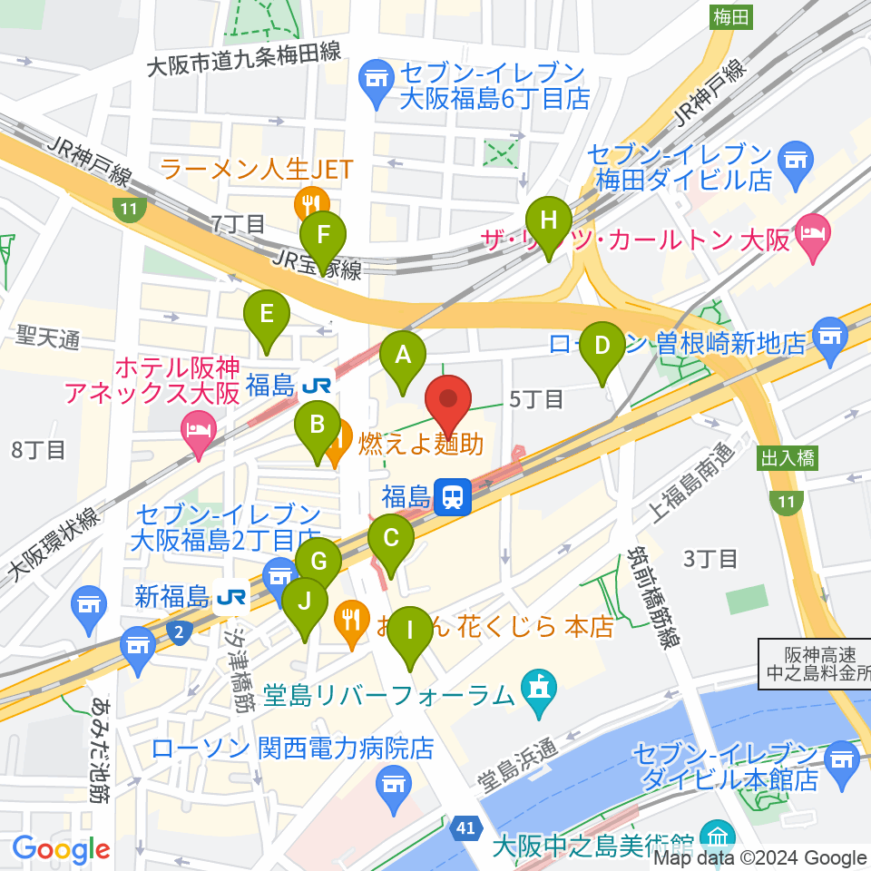 スタジオNECO周辺のホテル一覧地図