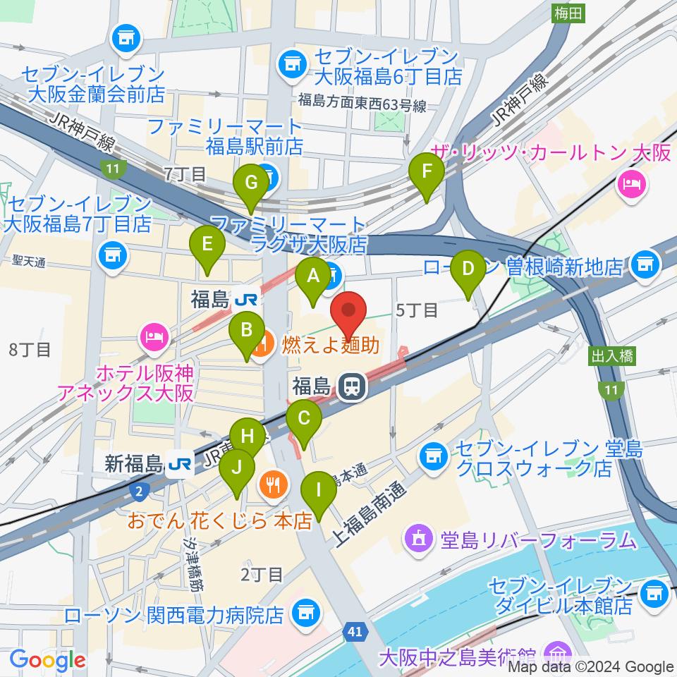 スタジオNECO周辺のホテル一覧地図