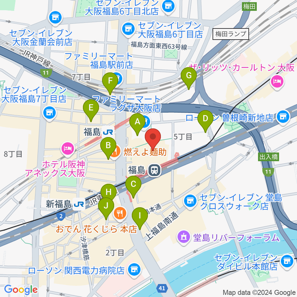 スタジオNECO周辺のホテル一覧地図