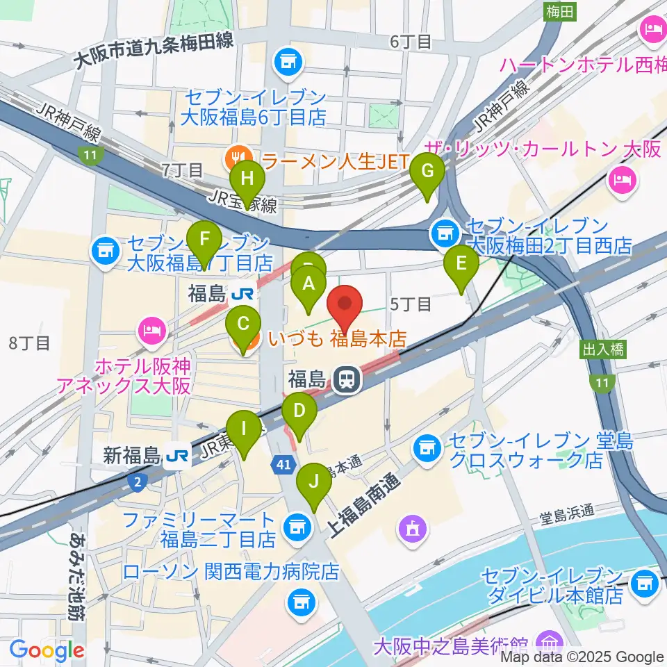 スタジオNECO周辺のホテル一覧地図