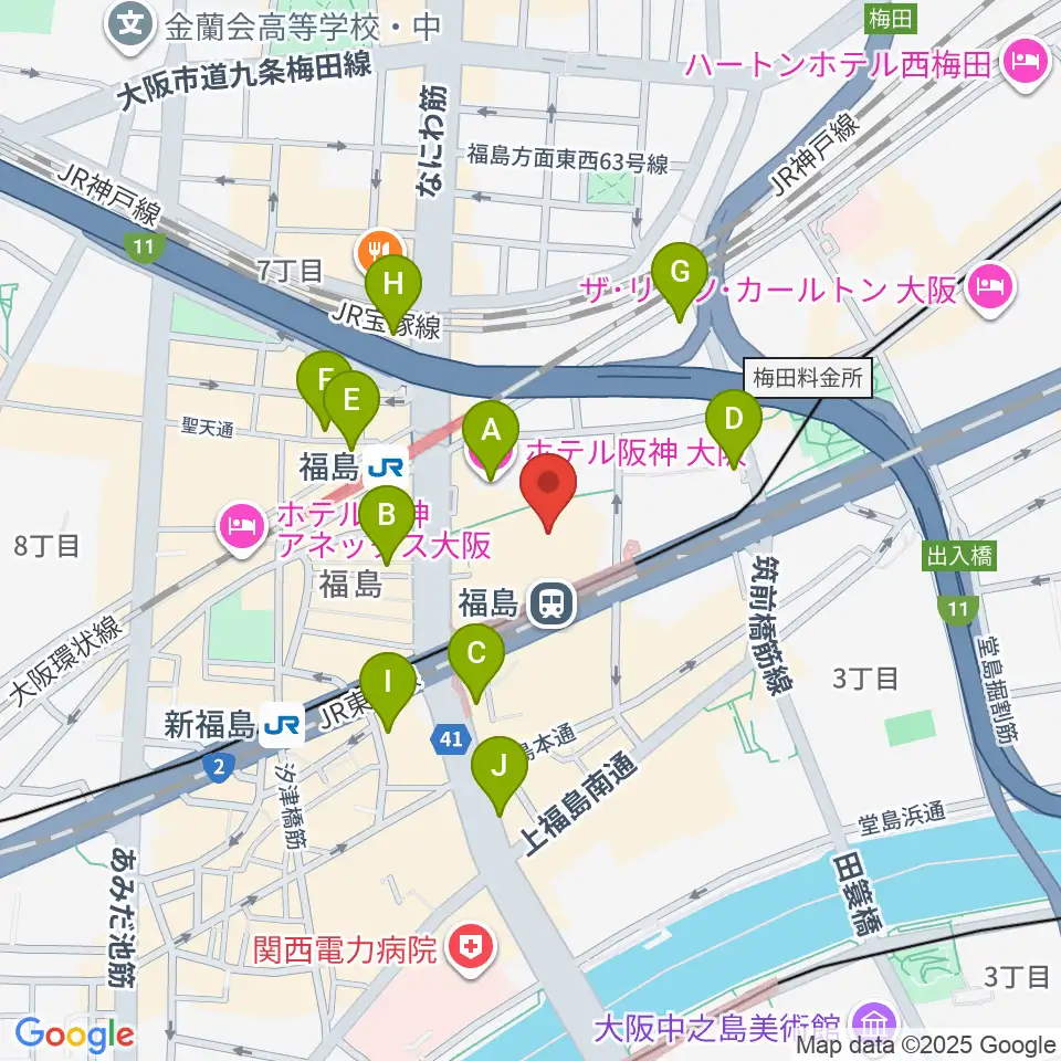 スタジオNECO周辺のホテル一覧地図