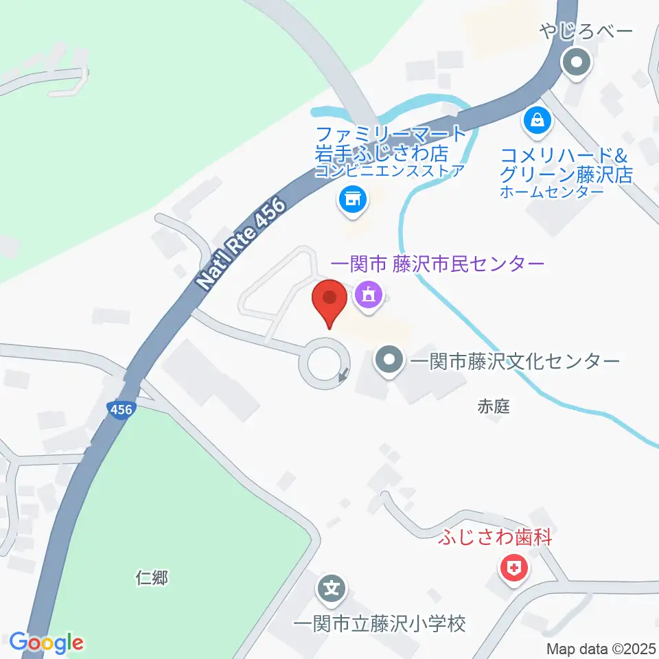 一関市藤沢文化センター周辺のホテル一覧地図