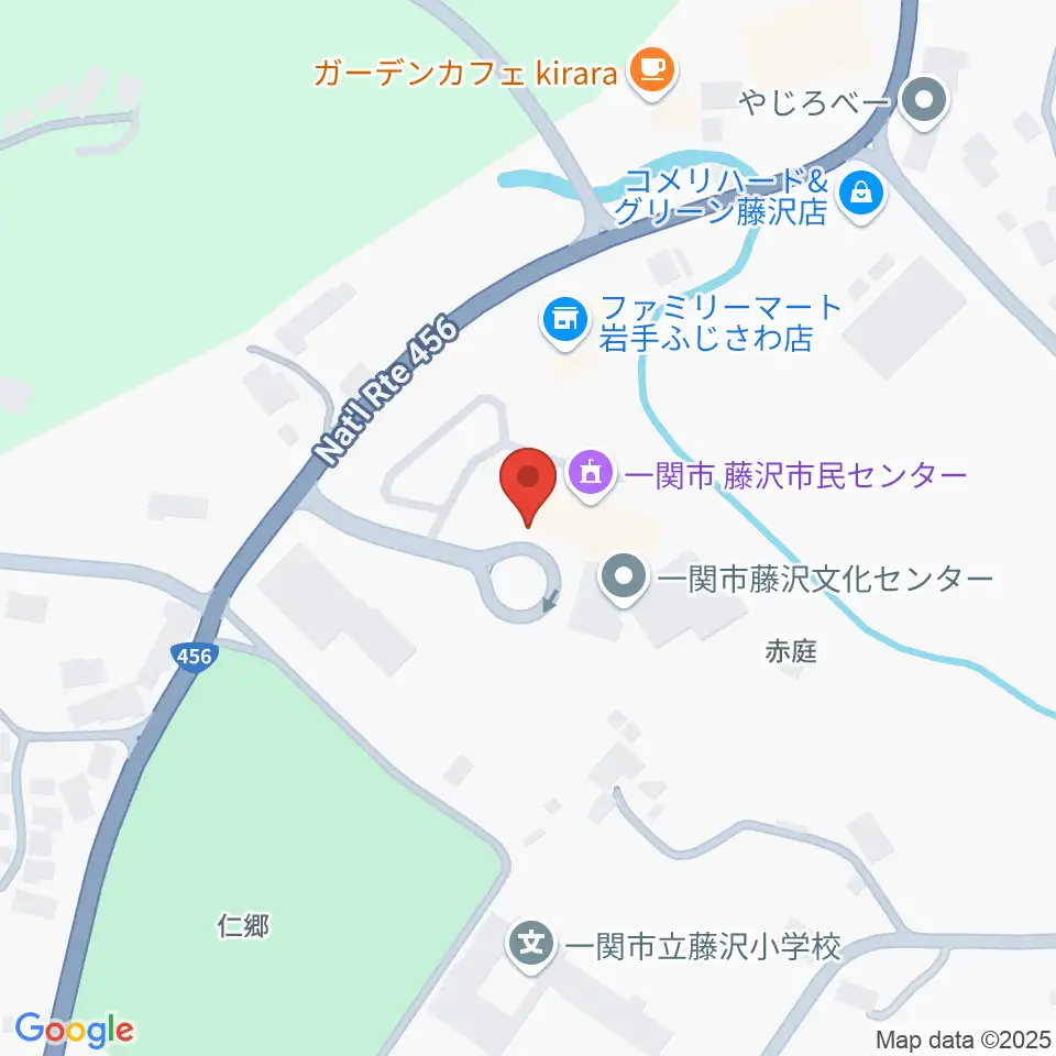 一関市藤沢文化センター周辺のホテル一覧地図