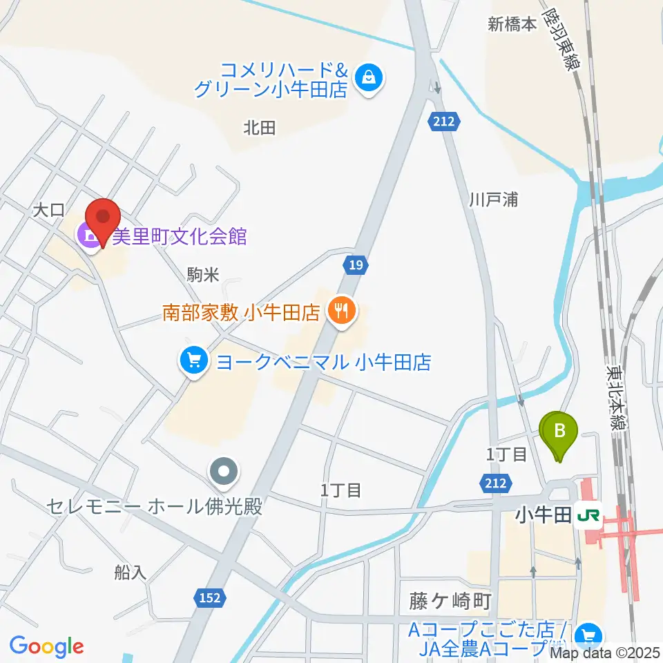 美里町文化会館周辺のホテル一覧地図