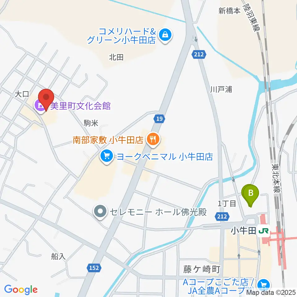 美里町文化会館周辺のホテル一覧地図