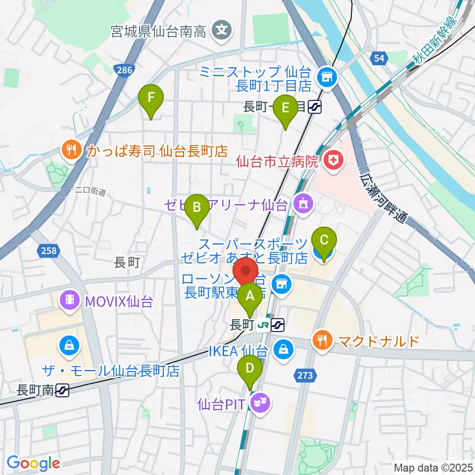 太白区文化センター 楽楽楽ホール周辺のホテル一覧地図
