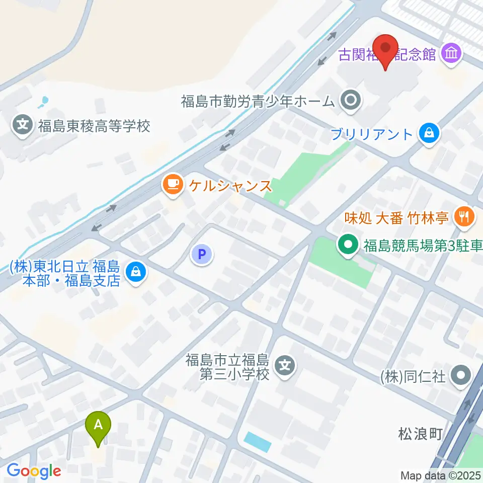 ふくしん夢の音楽堂周辺のホテル一覧地図