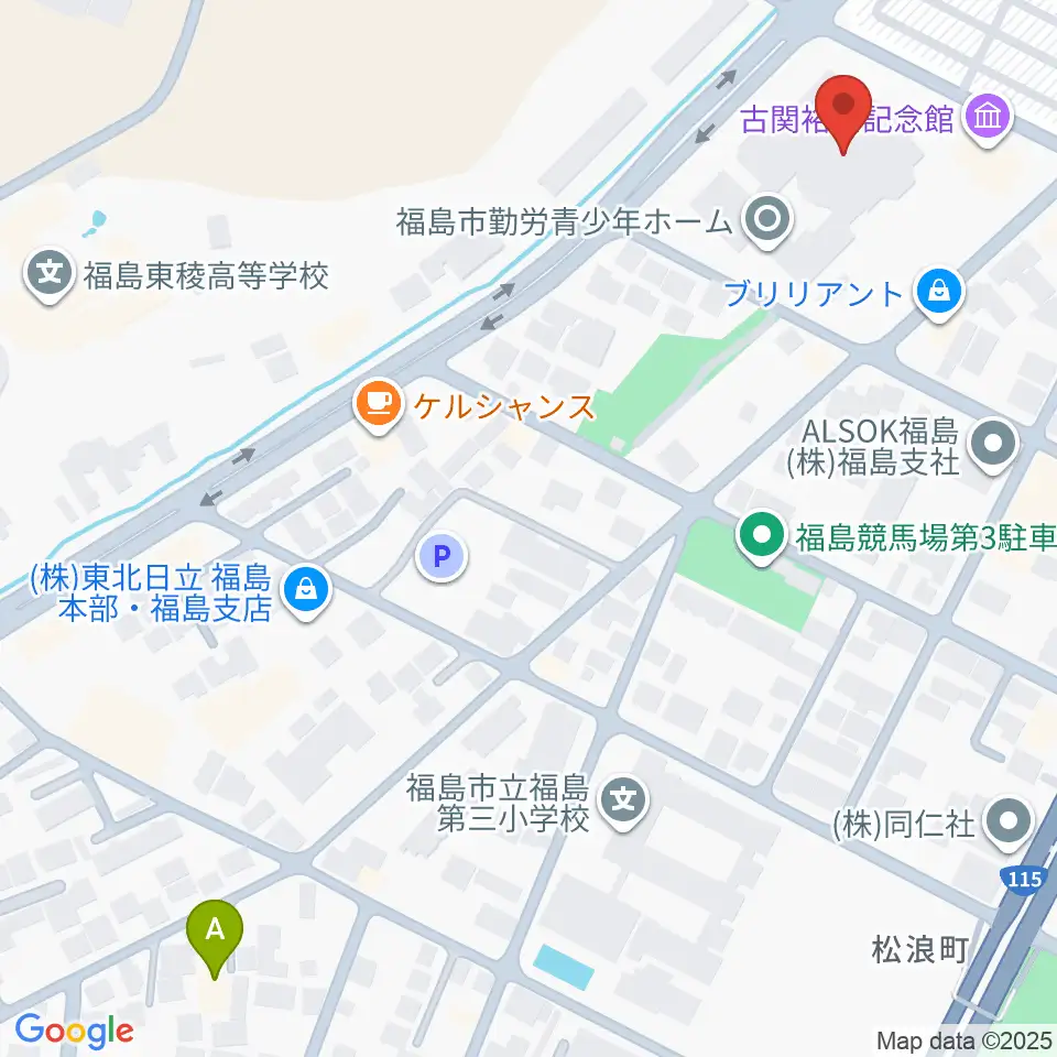 ふくしん夢の音楽堂周辺のホテル一覧地図