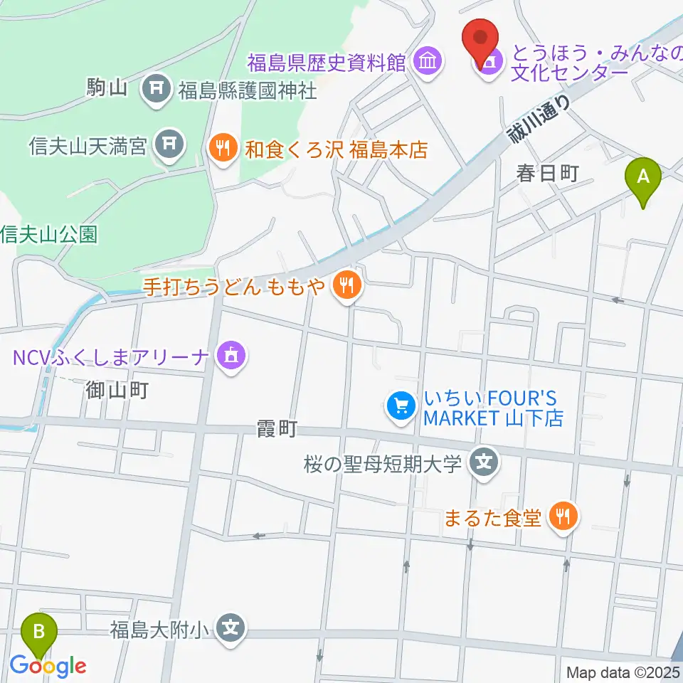 とうほう・みんなの文化センター周辺のホテル一覧地図