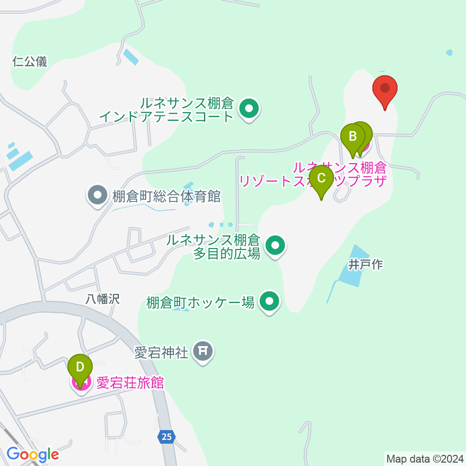 棚倉町文化センター 倉美館周辺のホテル一覧地図