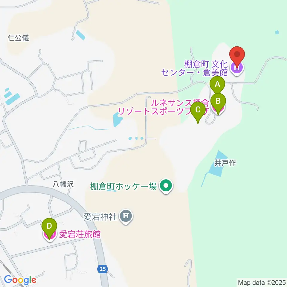 棚倉町文化センター 倉美館周辺のホテル一覧地図