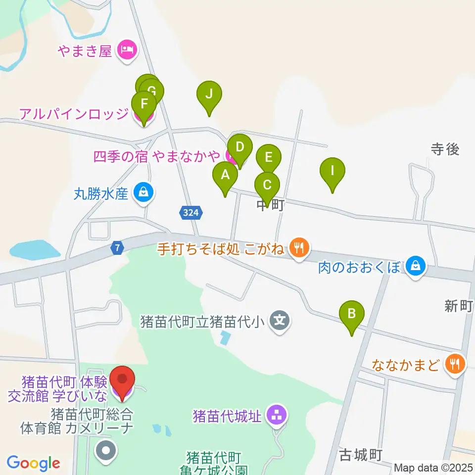 猪苗代町体験交流館周辺のホテル一覧地図