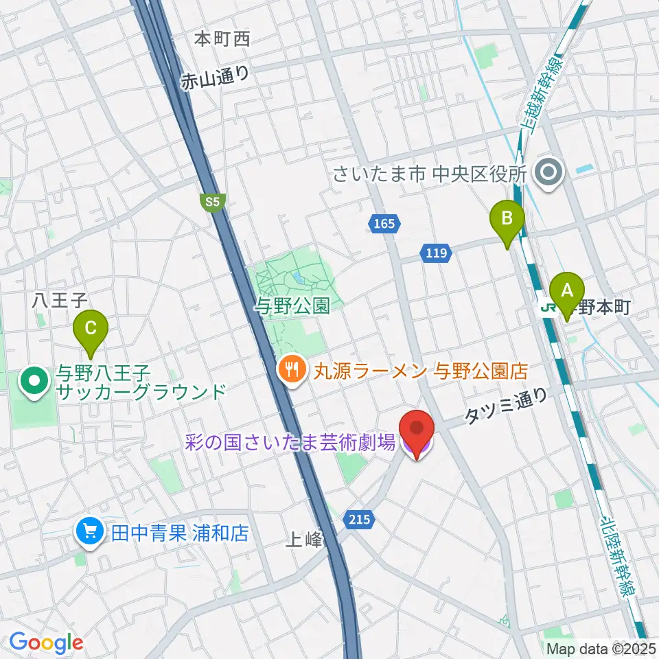 彩の国さいたま芸術劇場周辺のホテル一覧地図