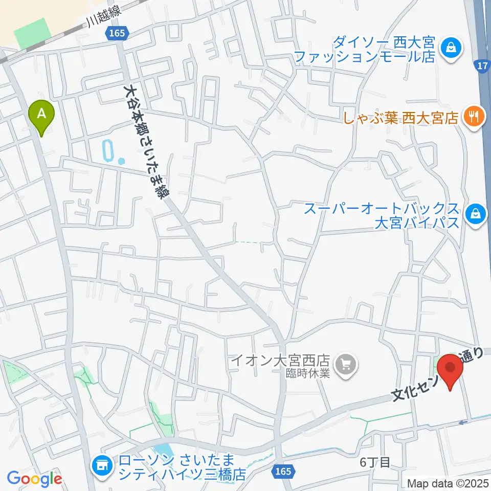 さいたま市西部文化センター周辺のホテル一覧地図