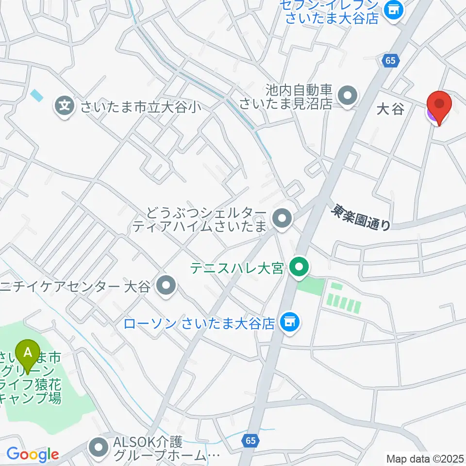 七里コミュニティセンター周辺のホテル一覧地図