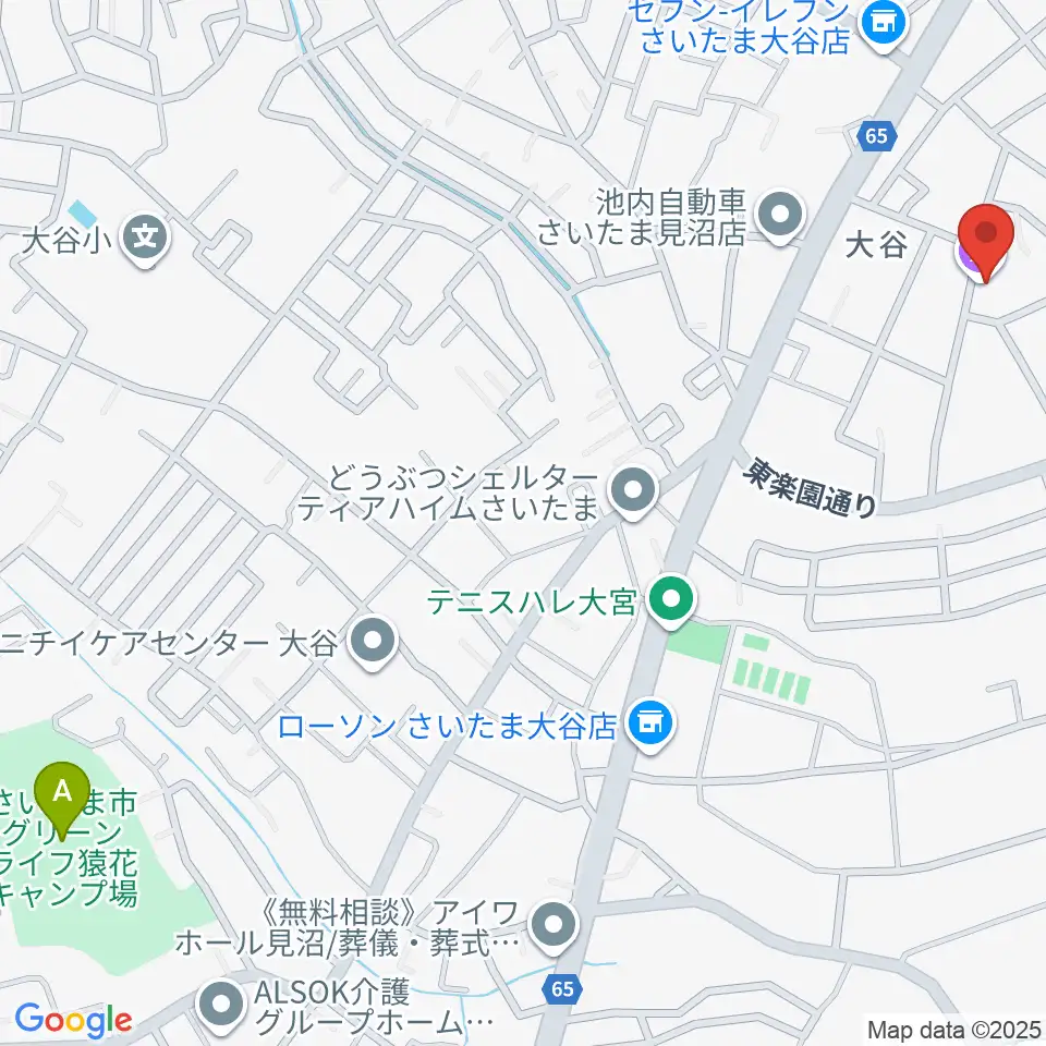 七里コミュニティセンター周辺のホテル一覧地図