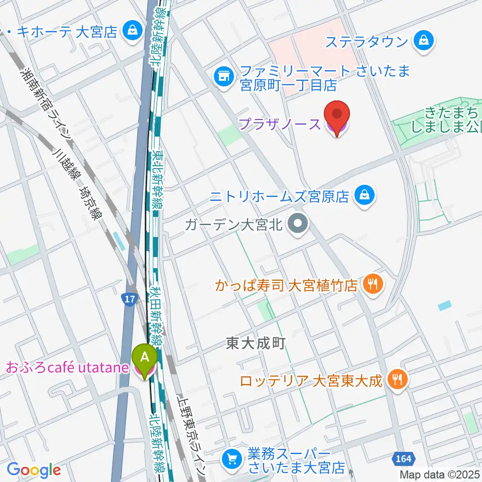 さいたま市プラザノース周辺のホテル一覧地図