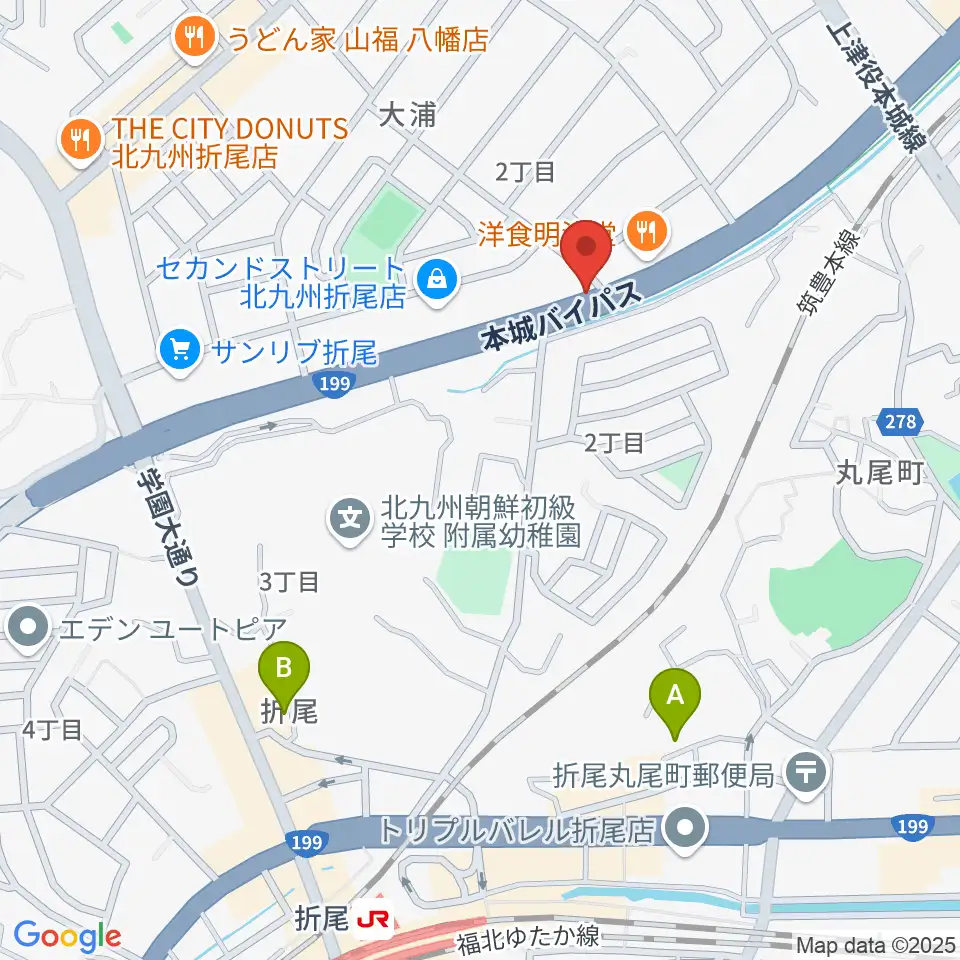 スタジオバンブー周辺のホテル一覧地図