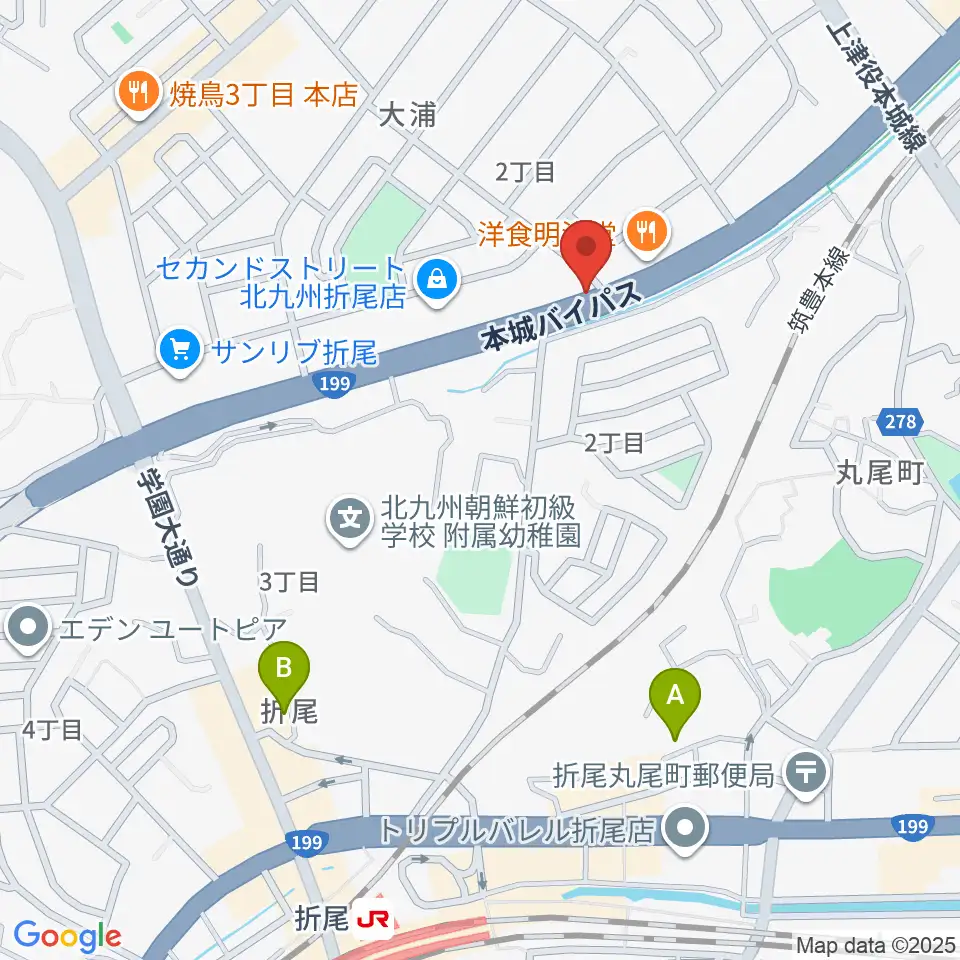 スタジオバンブー周辺のホテル一覧地図