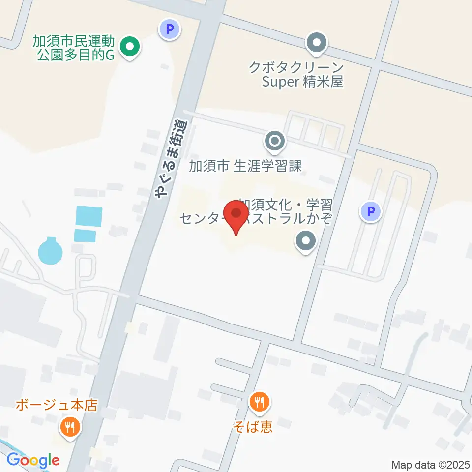 パストラルかぞ周辺のホテル一覧地図