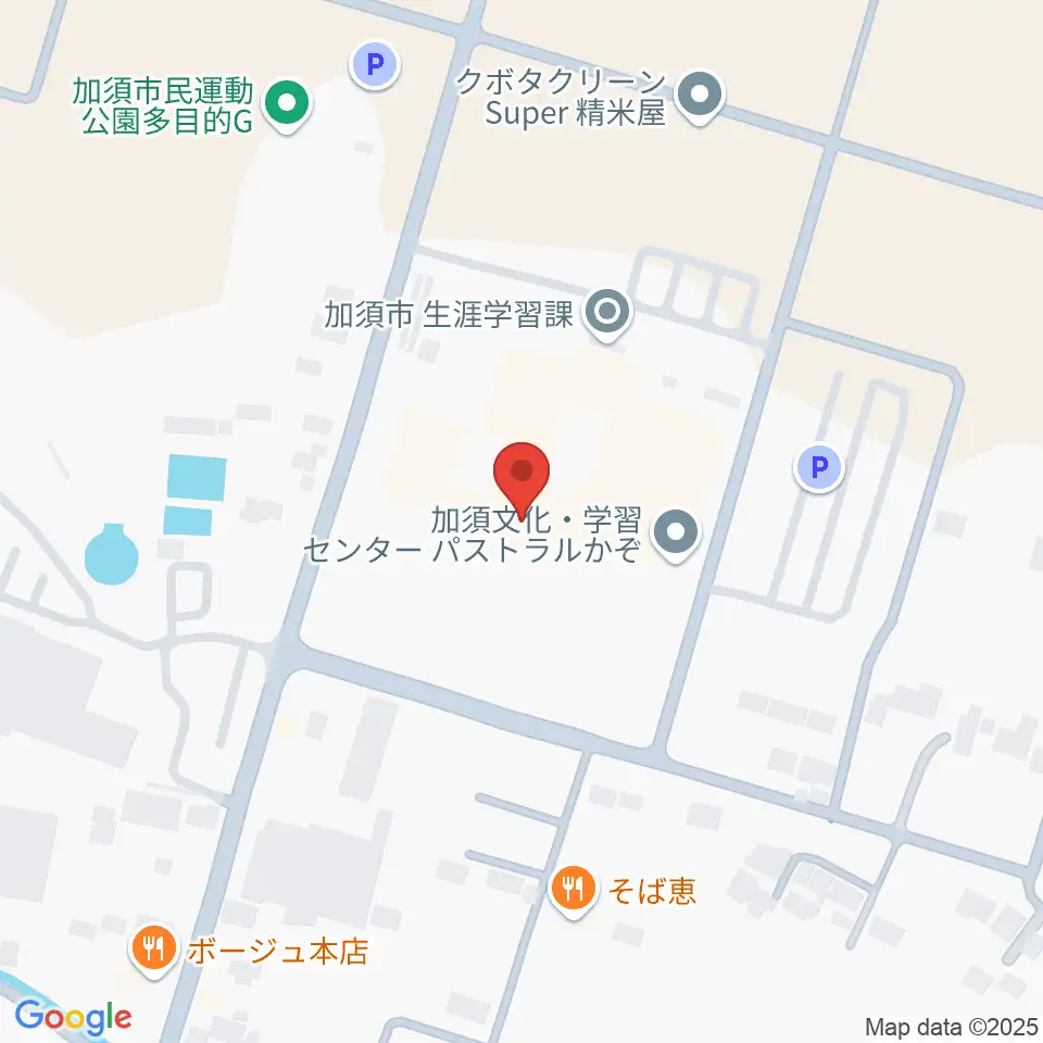 パストラルかぞ周辺のホテル一覧地図