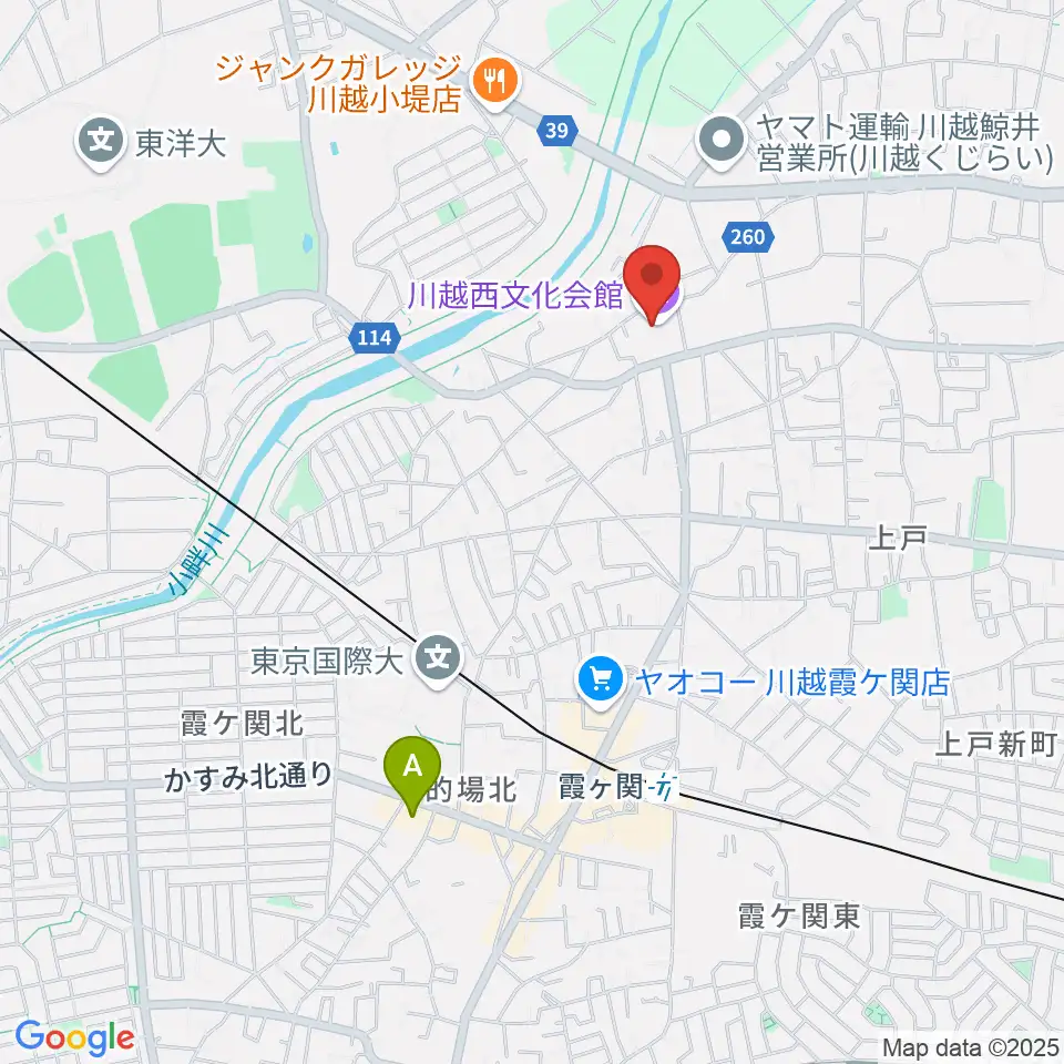 川越西文化会館 メルト周辺のホテル一覧地図