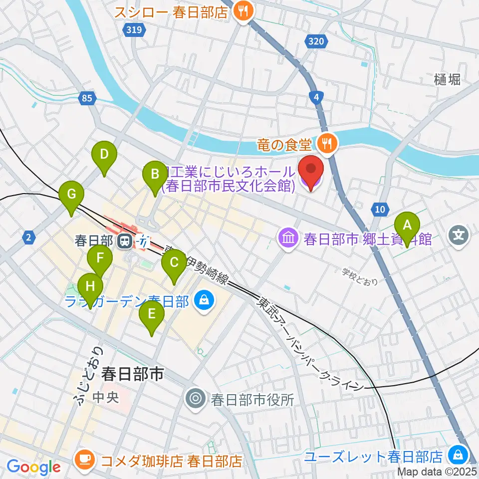 正和工業にじいろホール周辺のホテル一覧地図