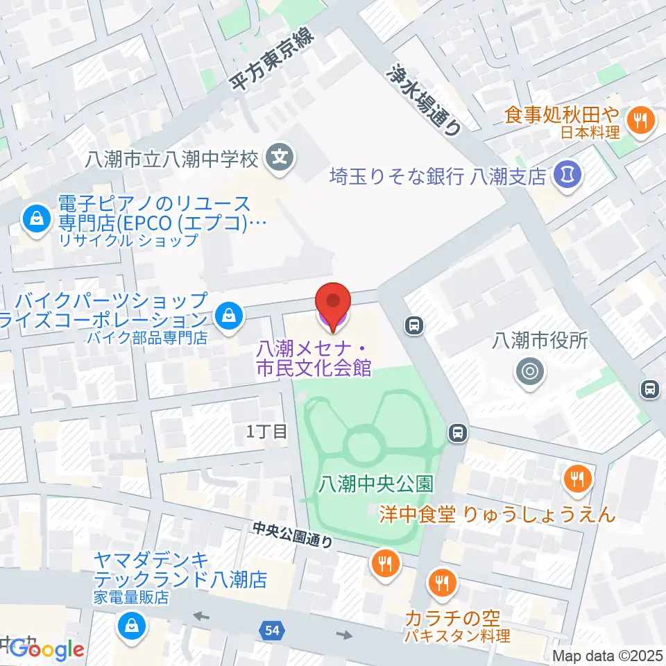 八潮メセナ周辺のホテル一覧地図