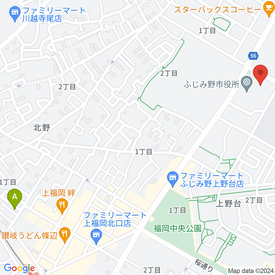 ふじみ野ステラ・イースト周辺のホテル一覧地図