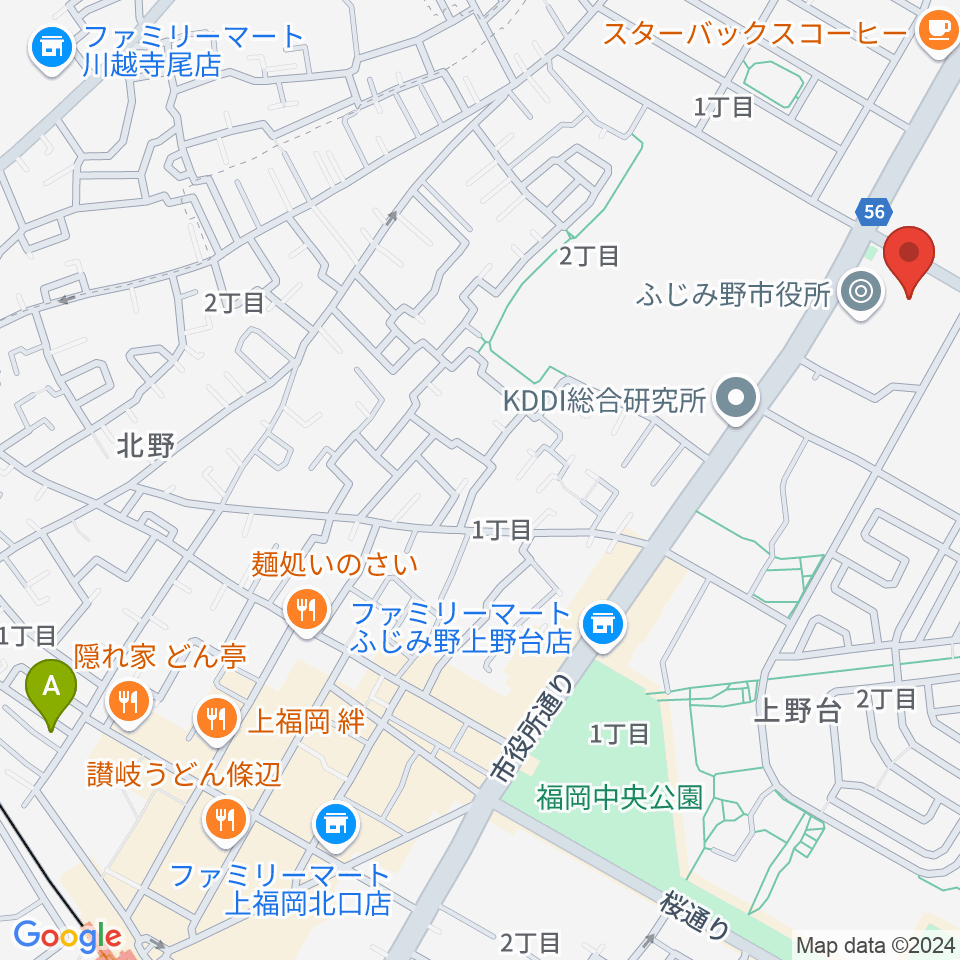 ふじみ野ステラ・イースト周辺のホテル一覧地図