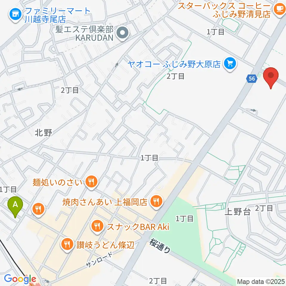 ふじみ野ステラ・イースト周辺のホテル一覧地図