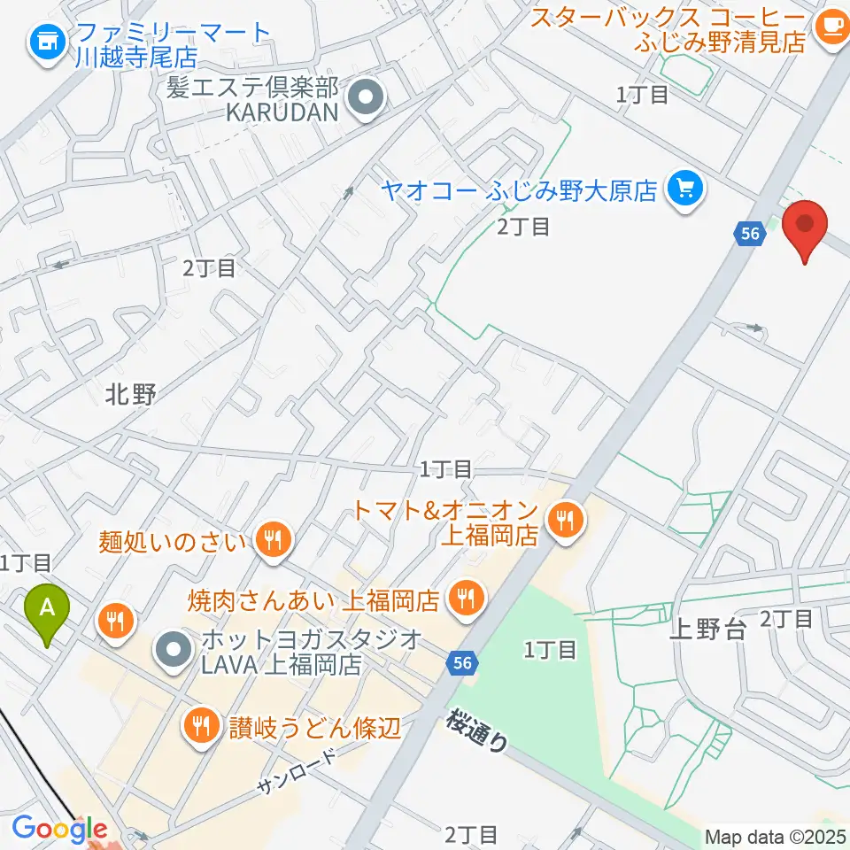 ふじみ野ステラ・イースト周辺のホテル一覧地図